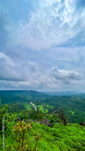 Beautiful Nature landscape with sky