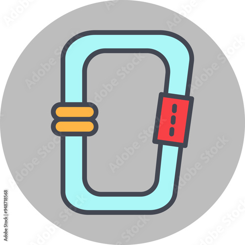 Carabiner Vector Icon
