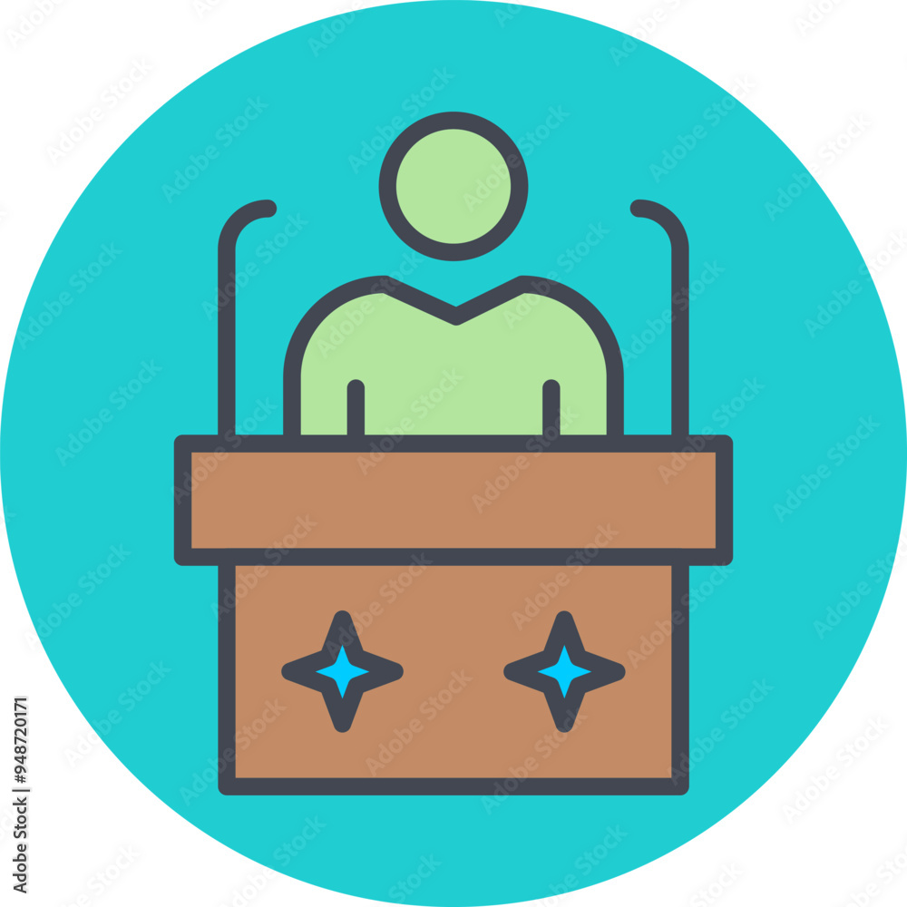 Fototapeta premium Candidate Vector Icon