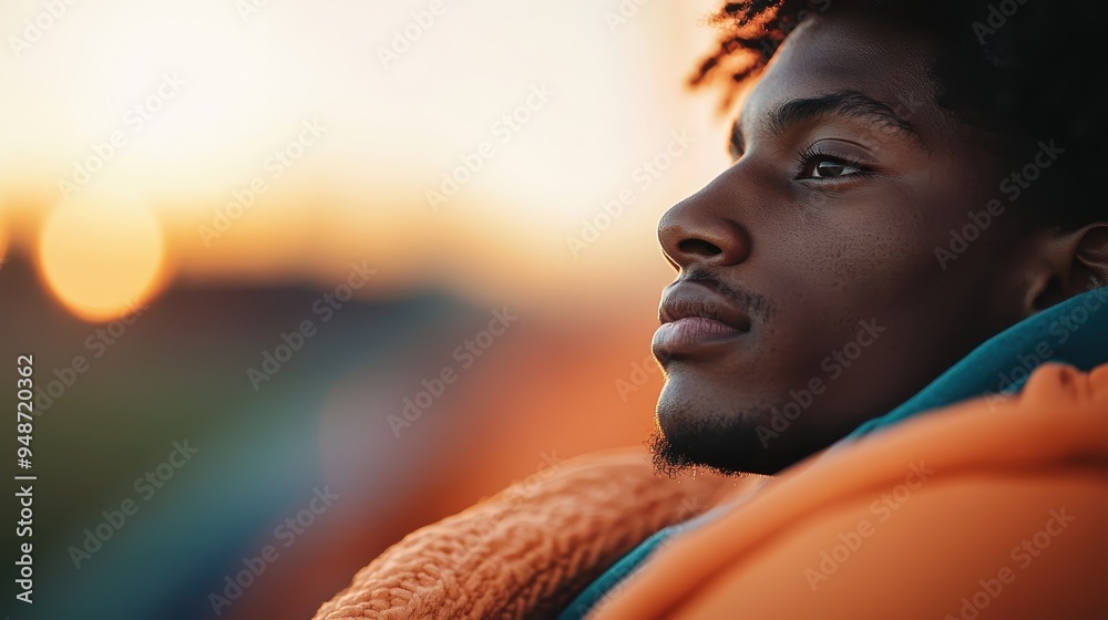© JoxyAimages - A person holding a football while sitting and watching the sunset. The warm golden light creates a contemplative and serene mood, with the background blurred. © JoxyAimages - A person holding a football while sitting and watching the sunset. The warm golden light creates a contemplative and serene mood, with the background blurred.