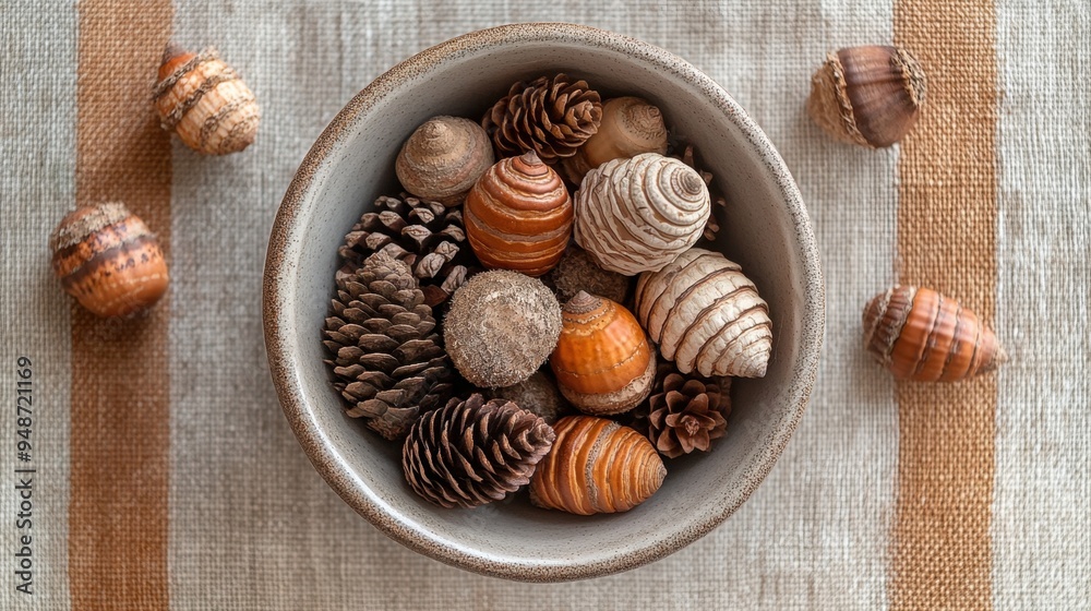 rustic thanksgiving dcor idea featuring an arrangement of acorns and pinecones on a simple table runner rustic thanksgiving dcor idea featuring an arrangement of acorns and pinecones on a simple table runner