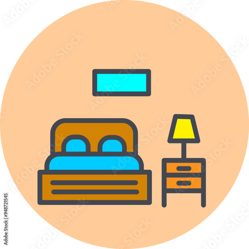 Bedroom Vector Icon