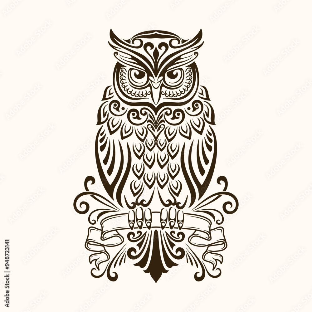 owl mandala pattern decoration ornament design logo vector luxury owl mandala pattern decoration ornament design logo vector luxury