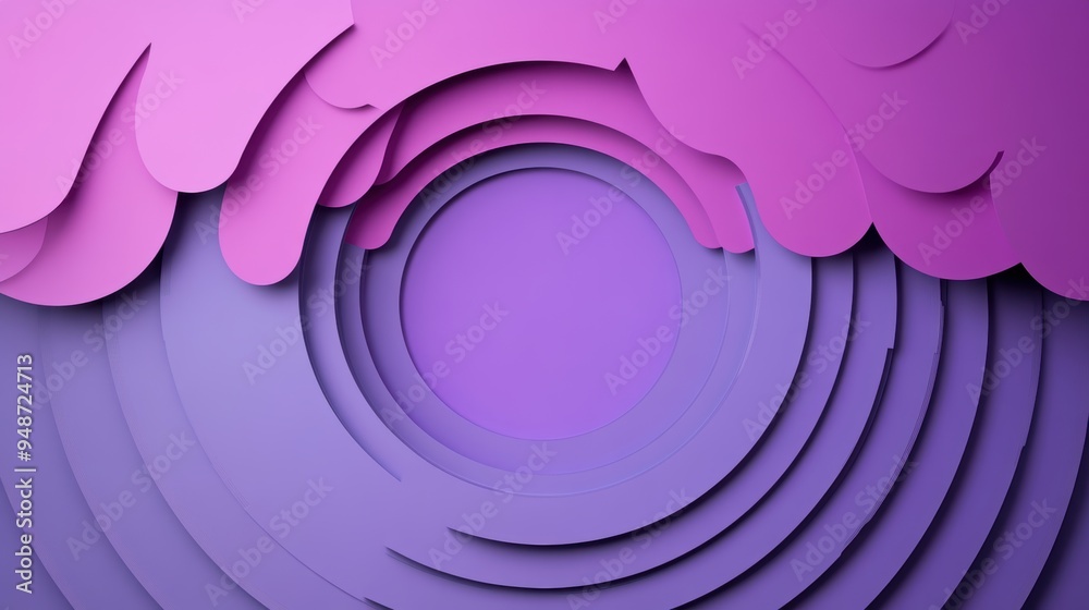 A series of concentric circles in varying purple hues, creating a sense of depth and dimension. A series of concentric circles in varying purple hues, creating a sense of depth and dimension.