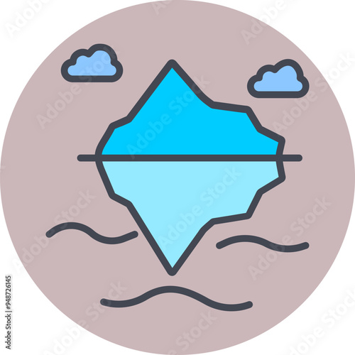 Iceberg Vector Icon