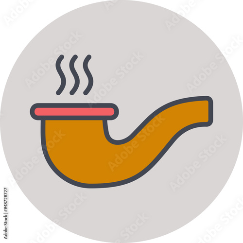Smoking Pipe Vector Icon
