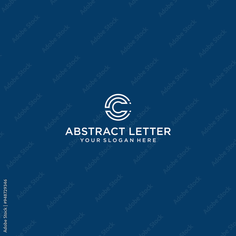 A very simple CI-shaped creative design line A very simple CI-shaped creative design line