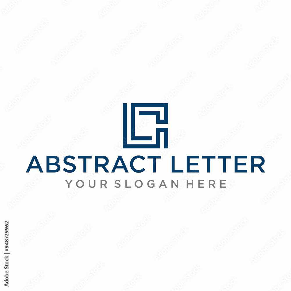 A very simple LC-shaped creative design line A very simple LC-shaped creative design line