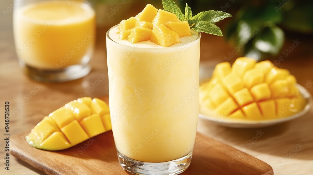 Indulge in a tropical delight by blending ripe mango with creamy yogurt. This refreshing beverage offers a perfect balance of sweet and tangy flavors, leaving you feeling invigorated and rejuvenated. 