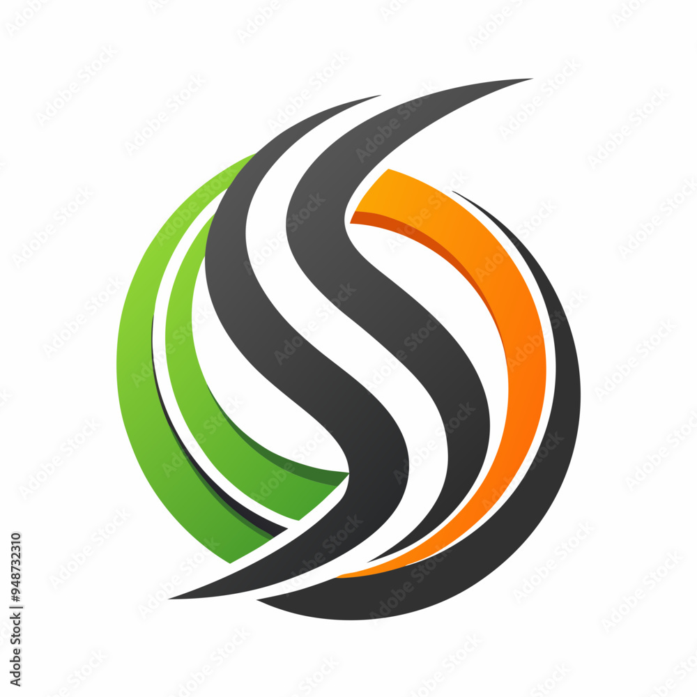 Naklejka premium Vector Spline Logo Design