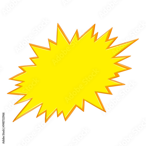 Comics speech bubble for text pop art design. White empty dialog cloud for text message halftone shadow. Comics sketch explosion star splash comic book text.	
