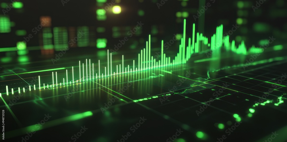 Green Neon Data Visualization Green Neon Data Visualization