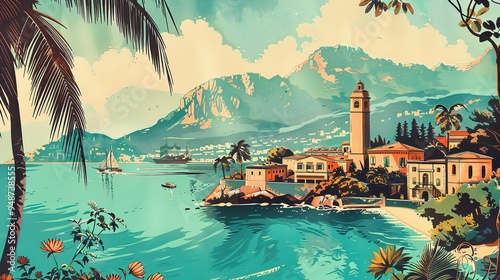 vintage travel poster wallpaper