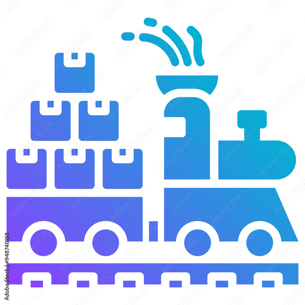 Train Cargo Icon Train Cargo Icon