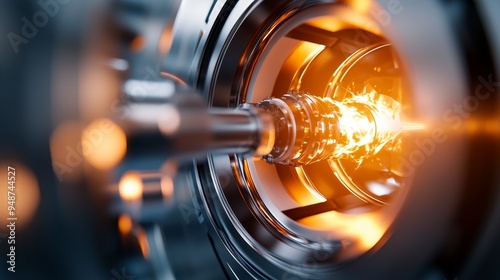 Advanced cooling system in a nuclear fission reactor, with energy particles being absorbed and dissipated