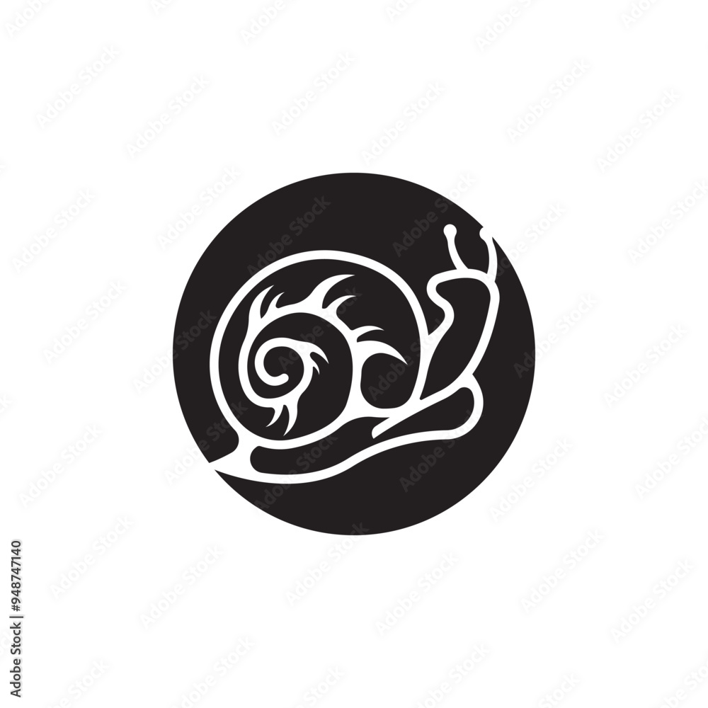 snail logo vector icon illustration design snail logo vector icon illustration design