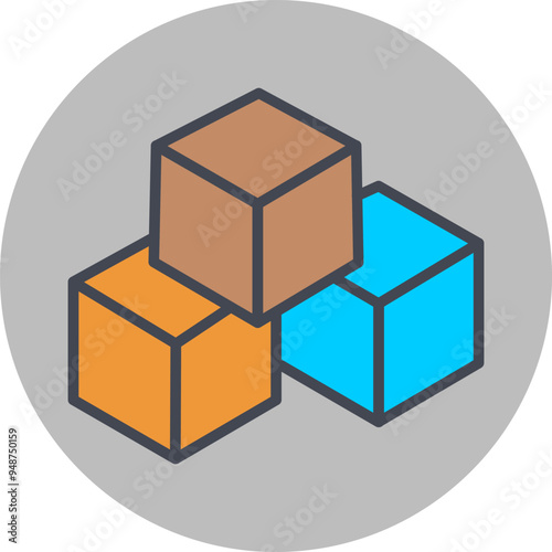 Block Vector Icon