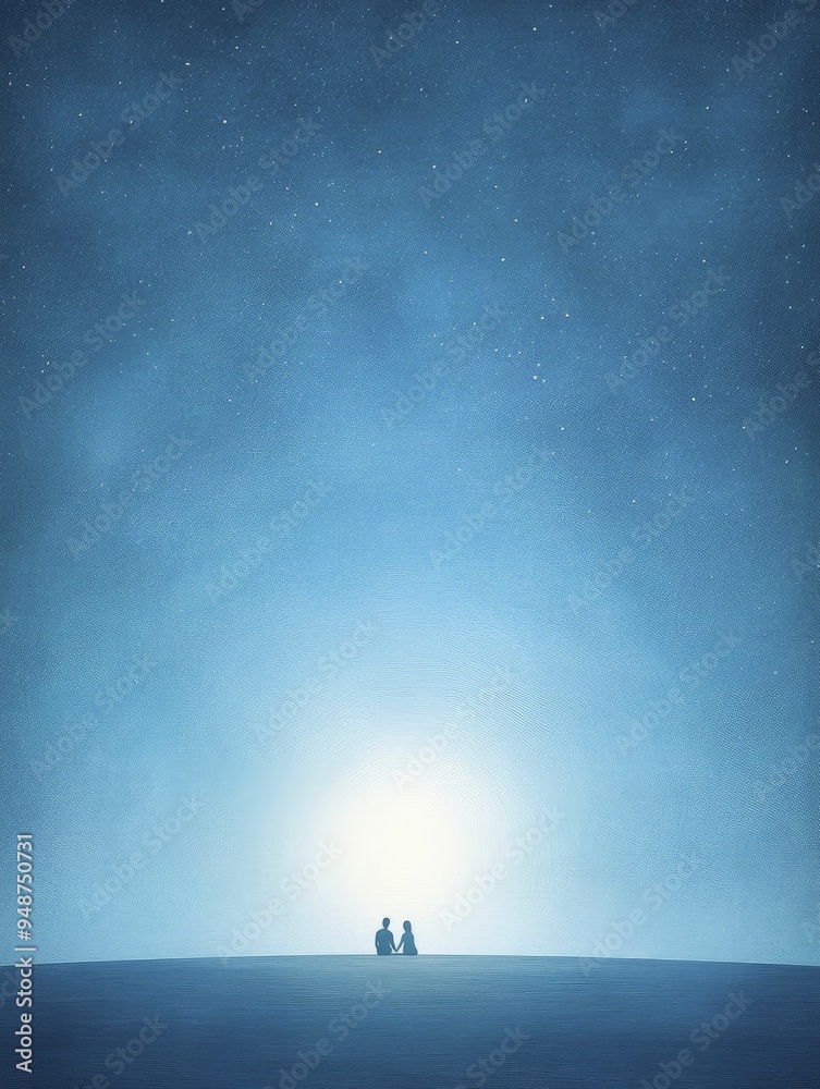 The Soft Glow of Love Illuminating a Peaceful Evening Under the Stars The Soft Glow of Love Illuminating a Peaceful Evening Under the Stars