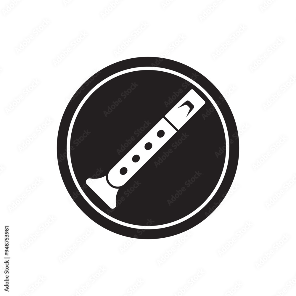 Bamboo flute logo icon design vector illustration Bamboo flute logo icon design vector illustration