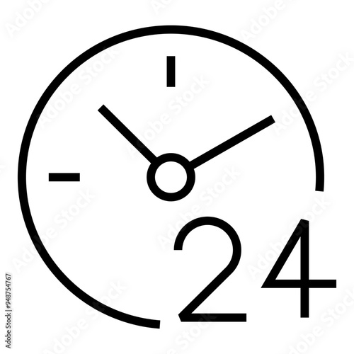 24 hour help icon. 24 hour support icon. 24 hour service vector symbol. 24 hour service duration sign. Call center icon.