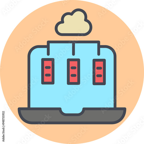Online Library Vector Icon