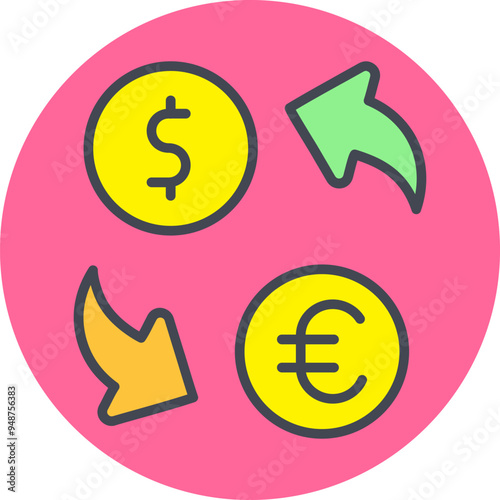 Currency Exchange Vector Icon