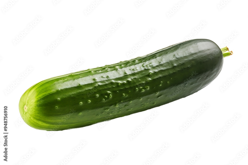 Fresh Ripe Cucumber on White Background Fresh Ripe Cucumber on White Background