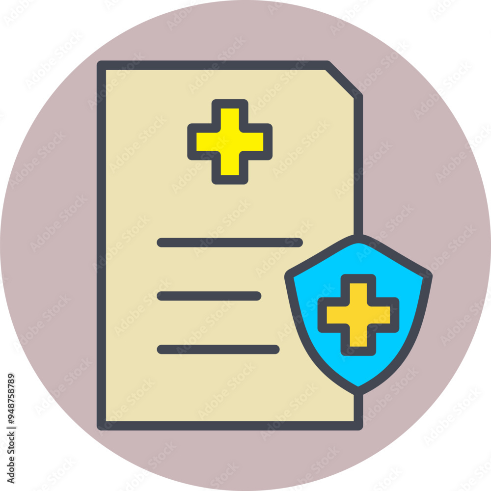 Obraz premium Health Insurance Vector Icon