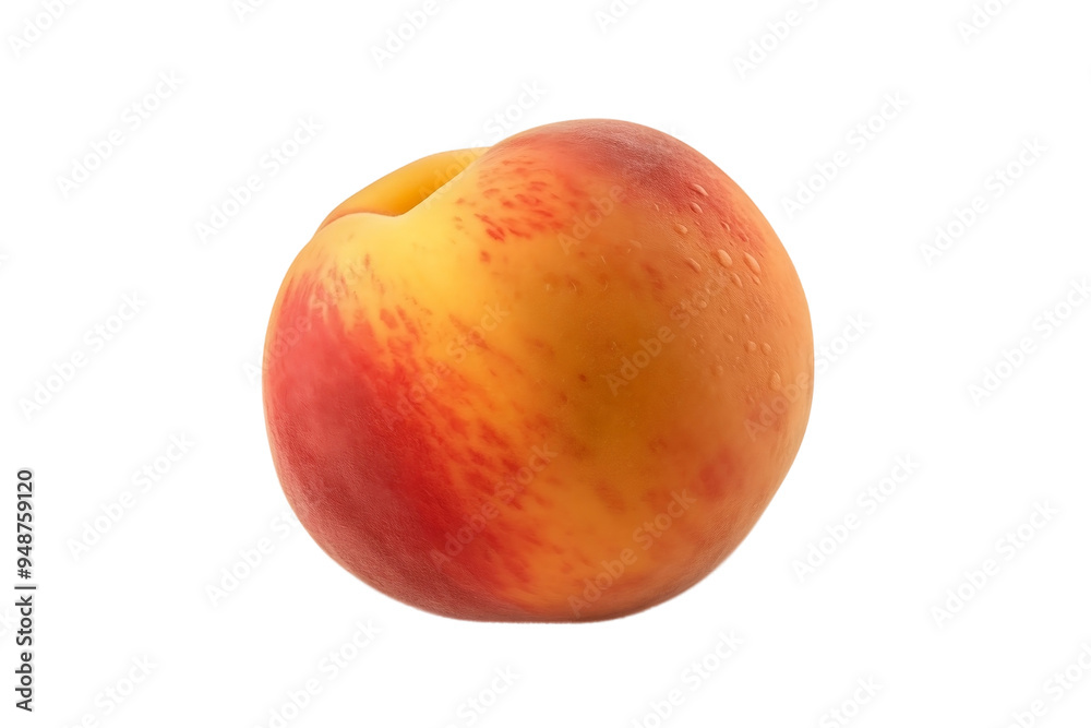 Ripe Peach on Wooden Surface Ripe Peach on Wooden Surface