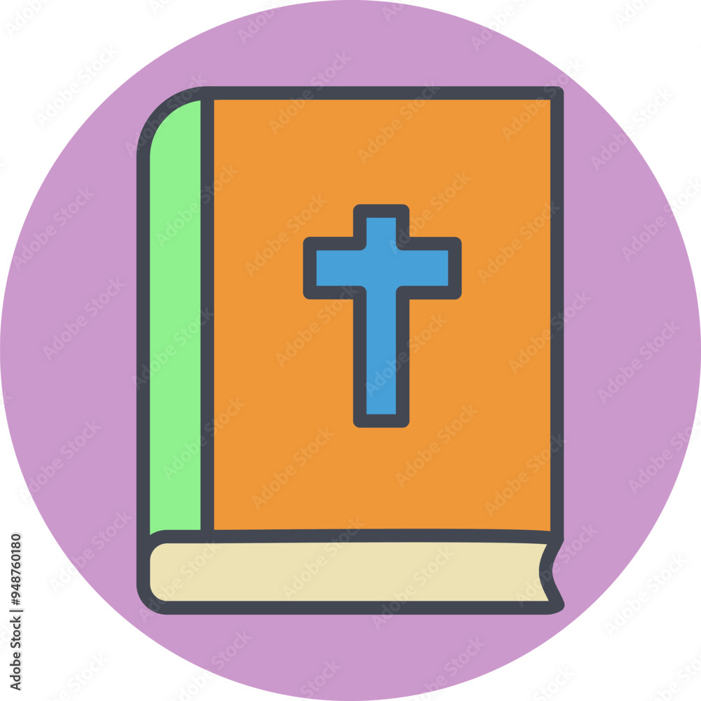 Obraz premium Religious Book Vector Icon