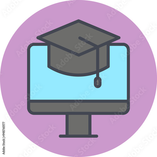 Online Education Vector Icon