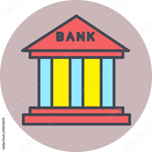 Bank Vector Icon