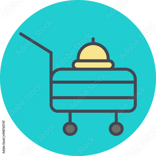 Room Service Vector Icon