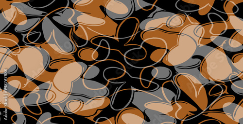 Abstract pattern. Illustration for printing on wall decorations. For use in graphics.