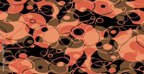 Abstract pattern. Illustration for printing on wall decorations. For use in graphics.