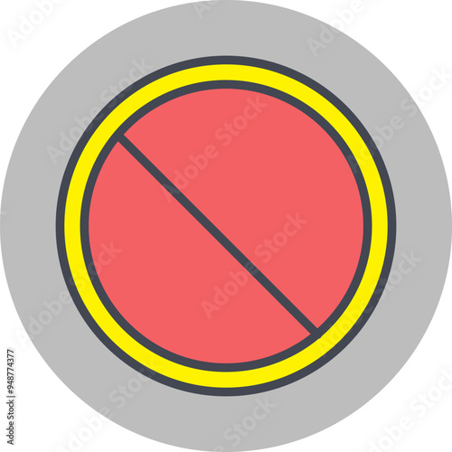 Prohibited Vector Icon
