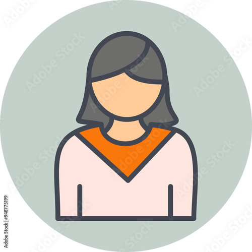 Business Women Vector Icon