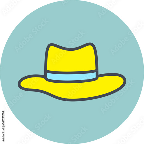Hat V Vector Icon