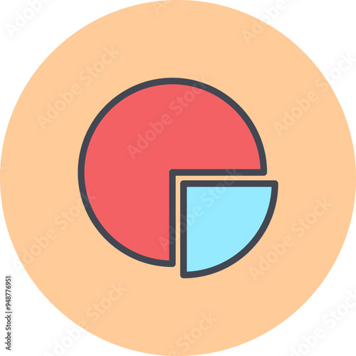 Pie Vector Icon