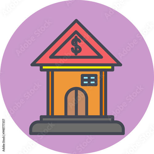 Bank Vector Icon