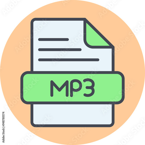 MP3 Vector Icon