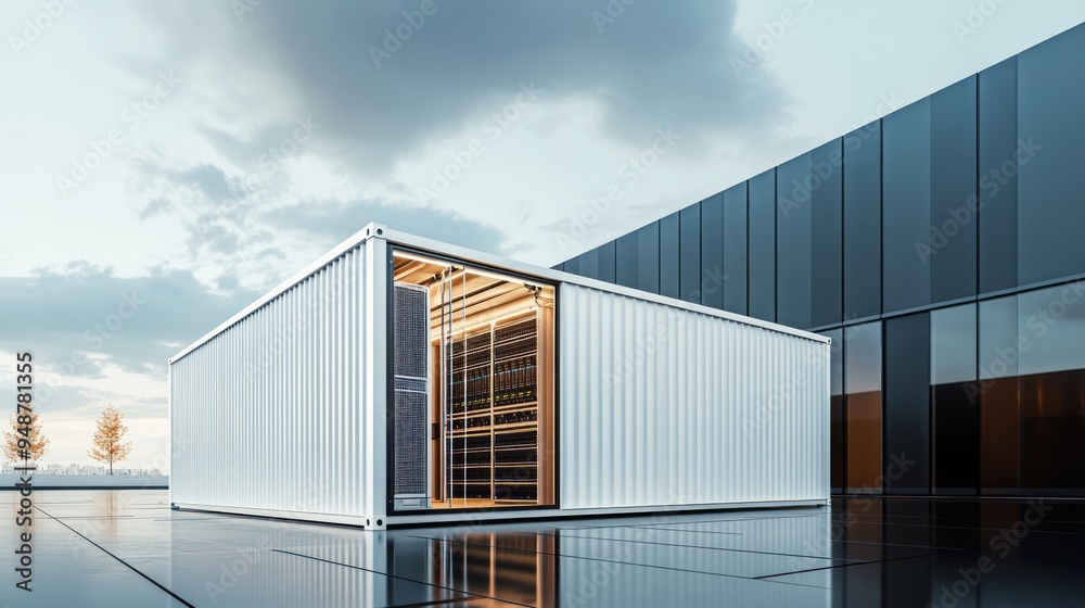 A high-tech data center A high-tech data center
