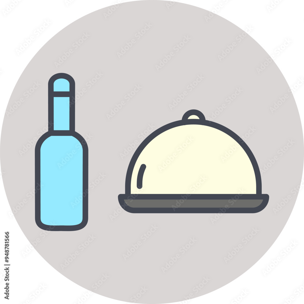 Food and Beer Vector Icon Food and Beer Vector Icon
