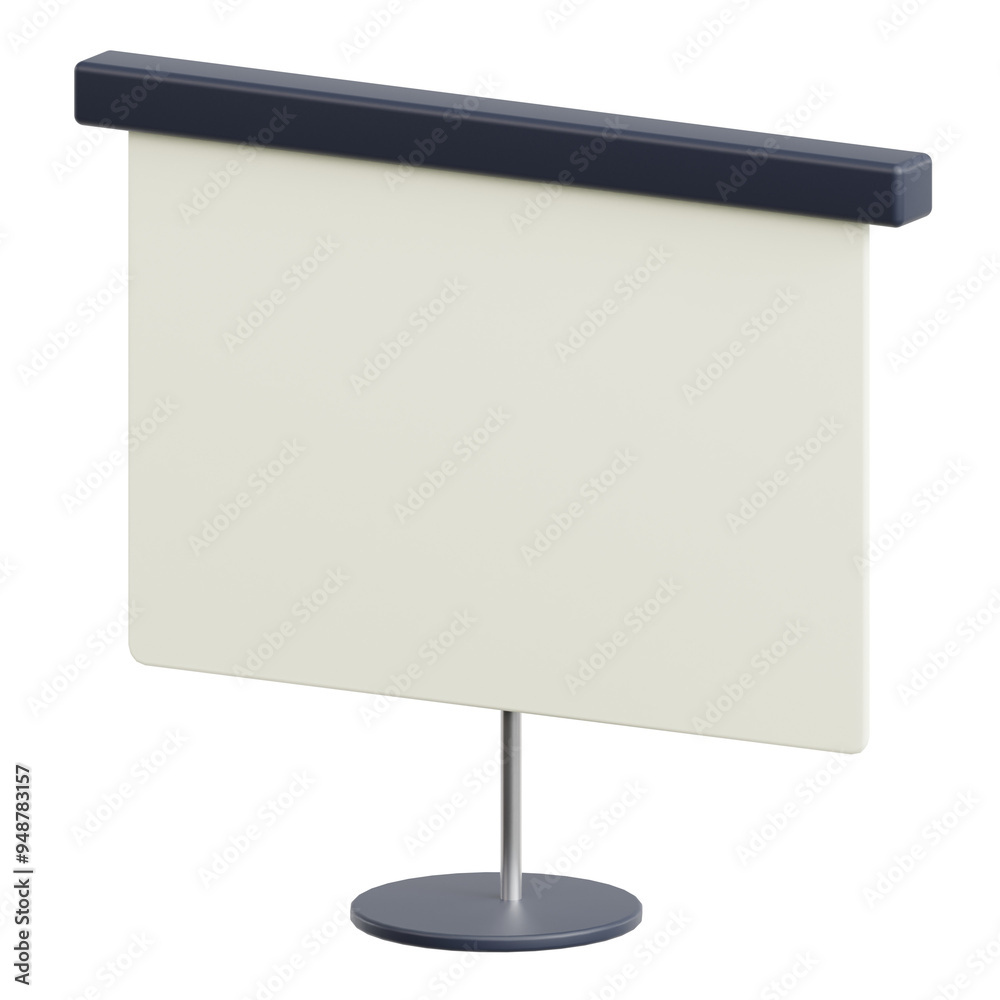 Fototapeta premium Projector Screen 3D Icon Illustration