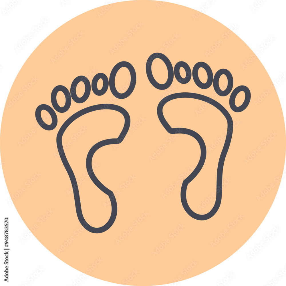 Foot X-ray Vector Icon Foot X-ray Vector Icon