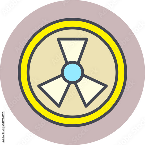 Radiation Vector Icon