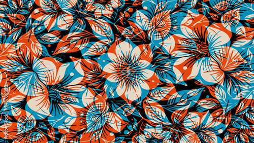 Botanical background. Abstract plant shapes. Minimalist illustration for printing on wall decorations.