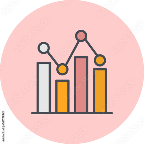 Bar Chart Vector Icon