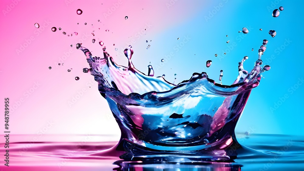 A Blue Water Fluid Liquid Splash Background A Blue Water Fluid Liquid Splash Background