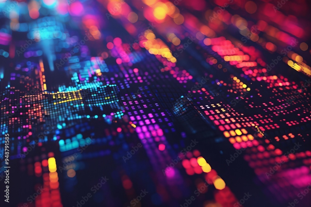 Abstract digital background with pixelated patterns Abstract digital background with pixelated patterns